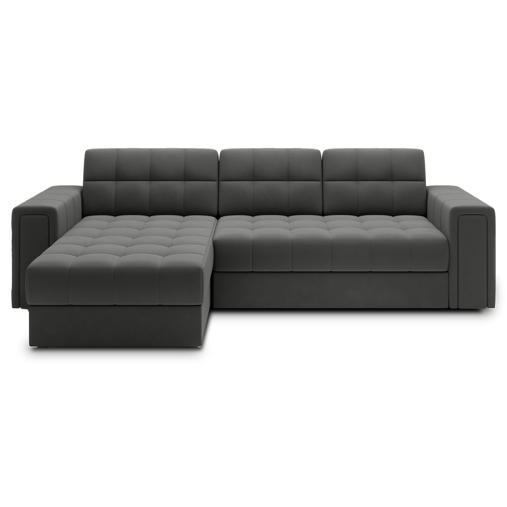 Coltar extensibil Mobarta Blenvi, cu lada de depozitare si sezlong reversibil, 260x150x82 cm