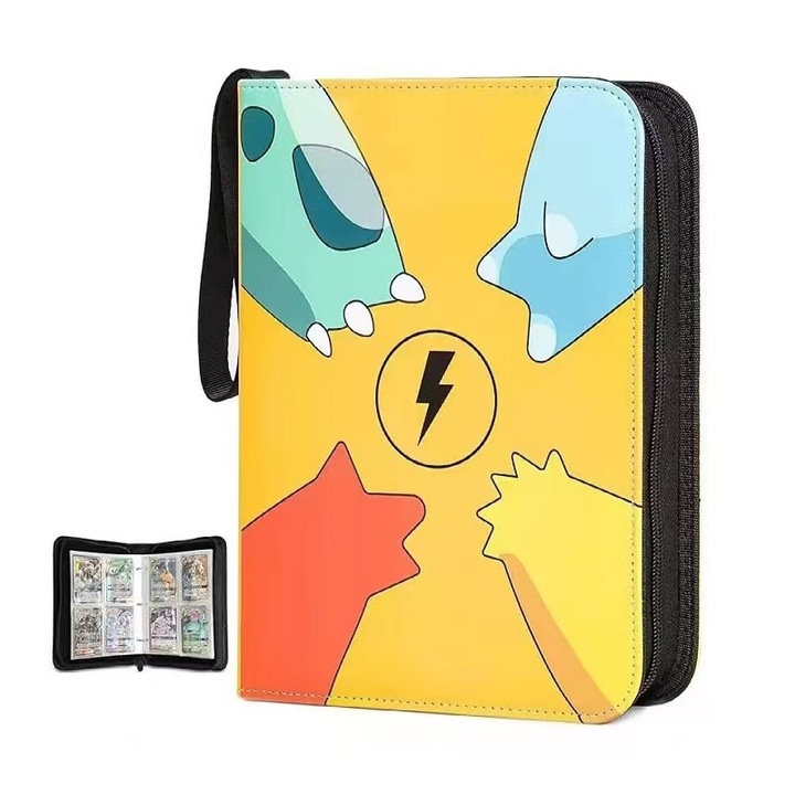 Album de colectie pentru carti, 4 compartimente, 50 pagini, capacitate 400 carti, impermeabil, 2.5"x3.5"