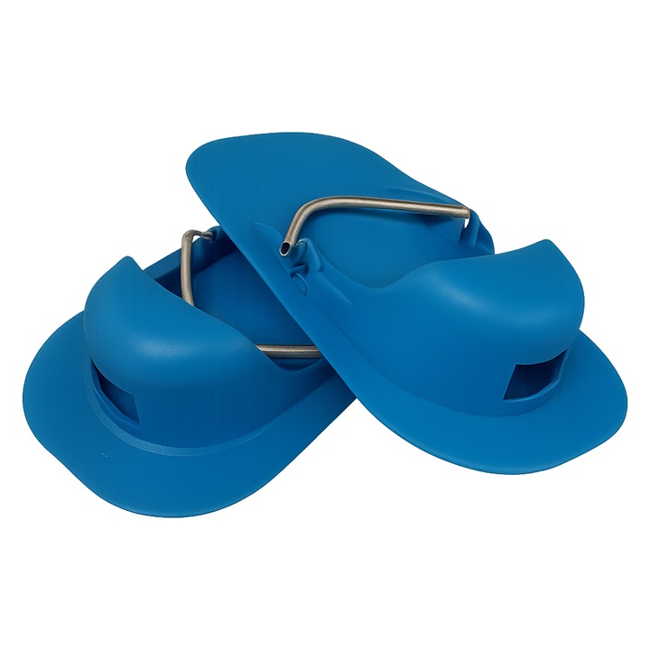 Papuci Sapa de nivelare PVC albastru Profesional, INNOXAT, cu arc, 395x200 mm, 1, 08 kg/pereche