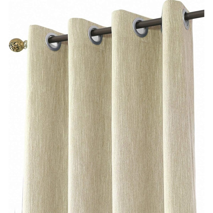 Félig átlátszatlan függöny, 140 x 160 cm, bézs - CN