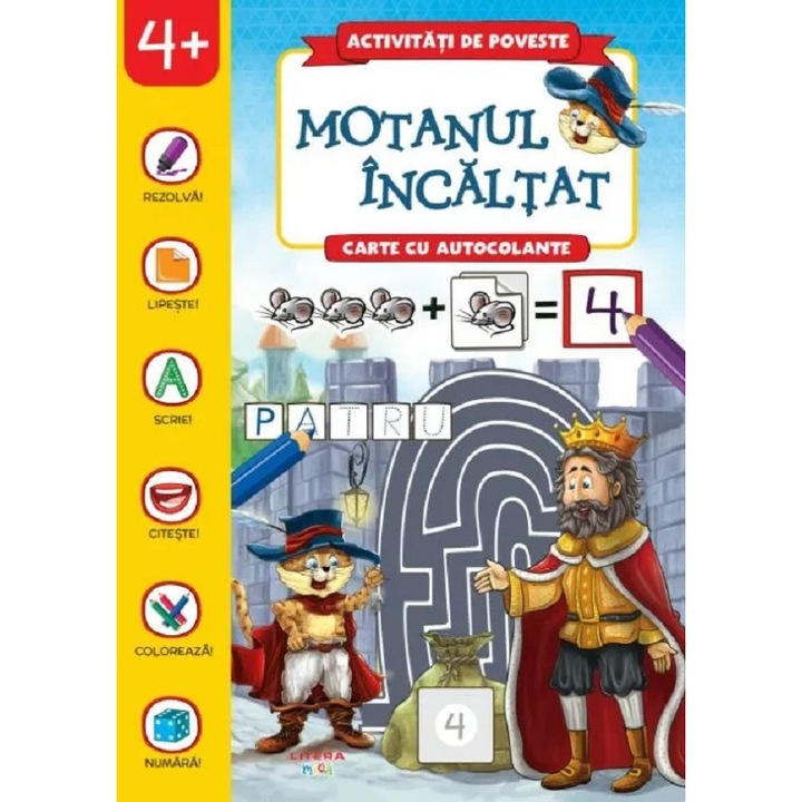 Motanul Incaltat. Carte Cu Autocolante