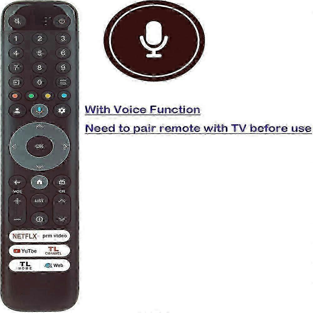 Telecomanda RC833 pentru TV TCL 50-75 inch C645 C745 C845, compatibila ...