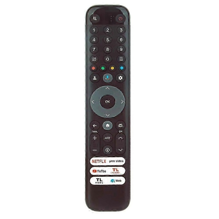 RC833 távirányító TCL 50-75 hüvelykes TV-hez C645 C745 C845, 4K QLED kompatibilis, szett