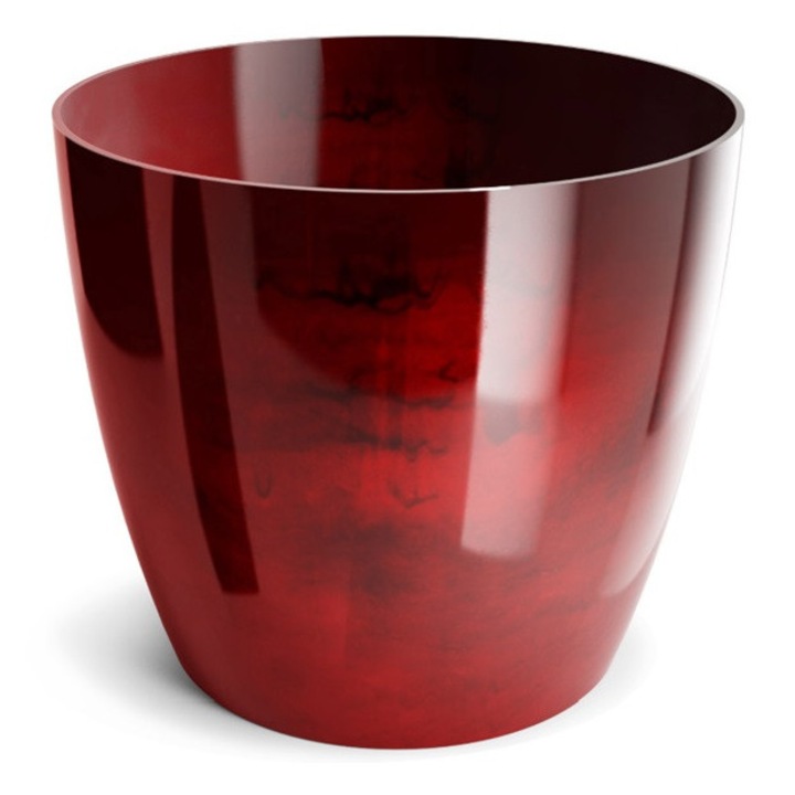 Ghiveci Donplast Aga Marmur DAM 14, Ø14xH12,5 cm, Roșu