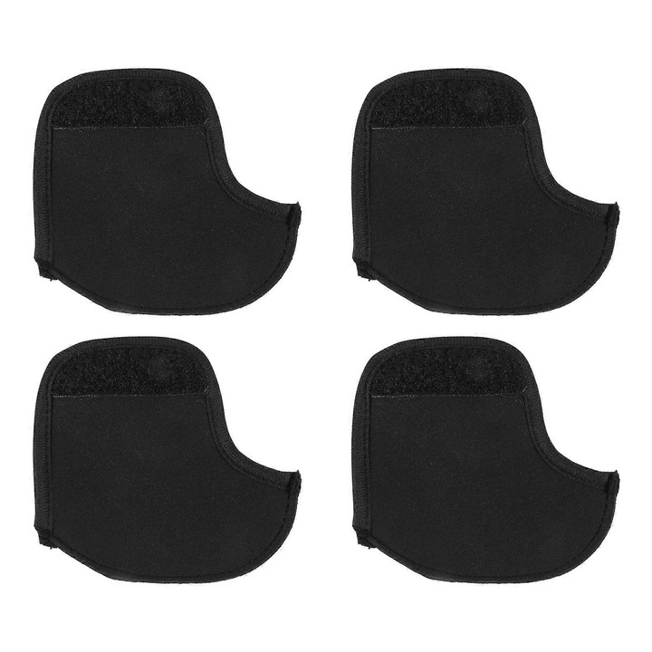 Set 4 huse pentru tija de sa, negru, nylon