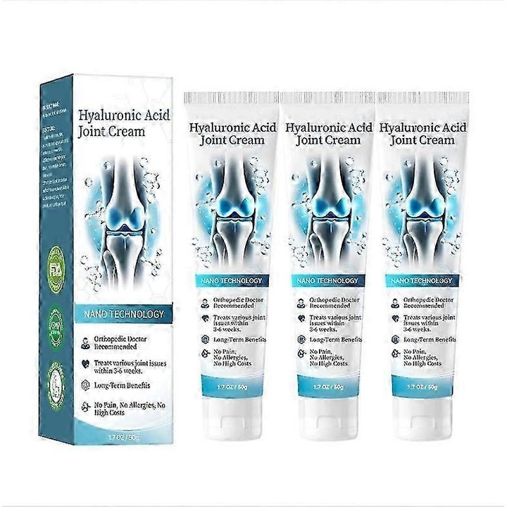 Ízületjavító krém hialuronsavval, 50g, könnyed textúra, minden bőrtípusra