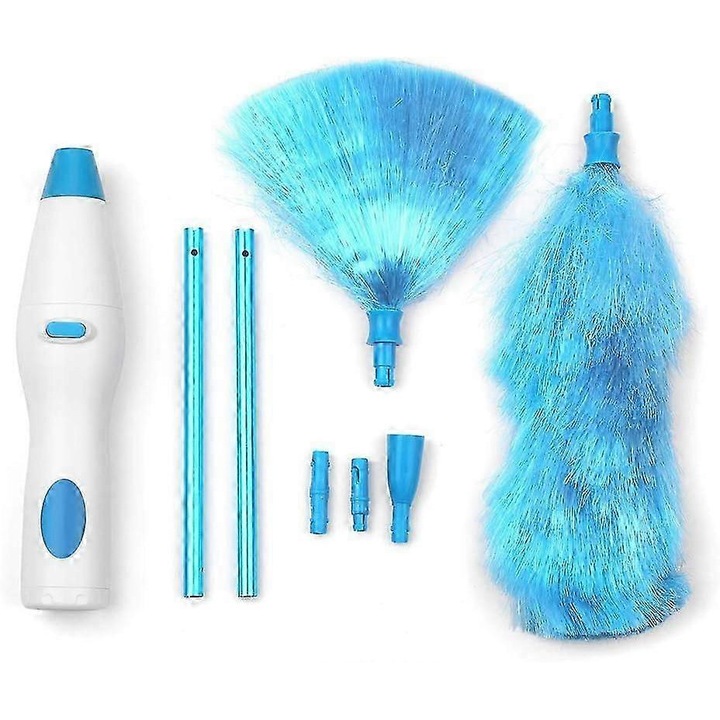 Duster electric portabil, 2 capete interschimbabile, lungime ajustabila, compact, pentru curatare praf
