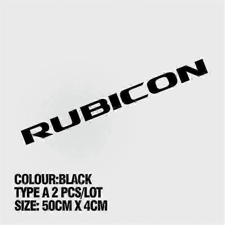 Set 2 autocolante capota masina, negru, PVC Vinyl
