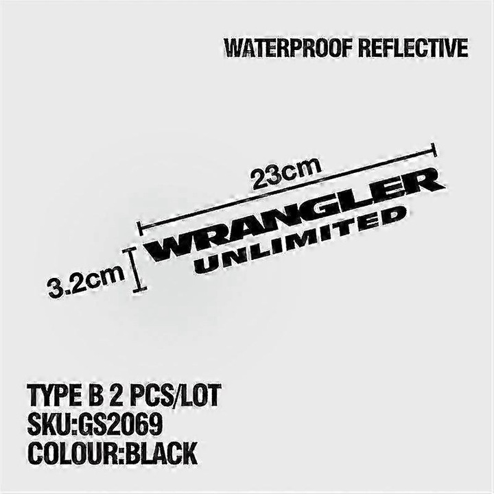Set 2 autocolante capota masina, negru, PVC Vinyl