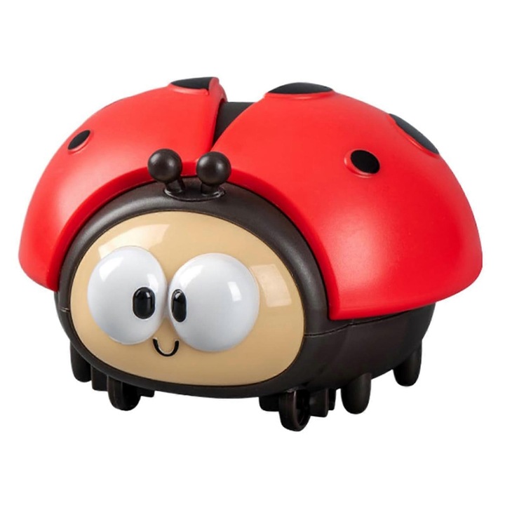 Interaktív gyermekjáték, piros katicabogár, lebegő technológia, méretek: 9.5x8.5x7cm, szett: 1 db játék