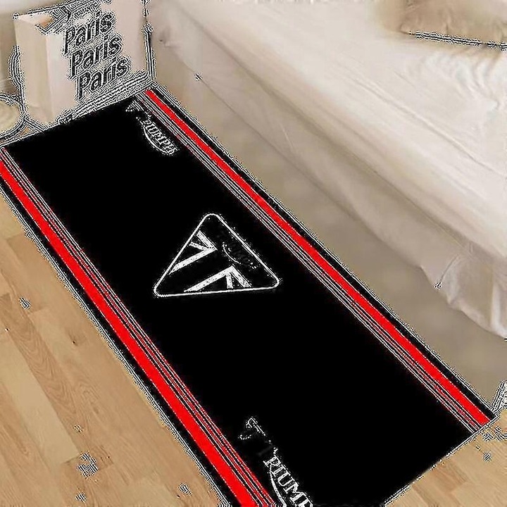 Изложбен килим за мотоциклети, неплъзгащ се, 50x160см, солиден дизайн, за декорация на дома