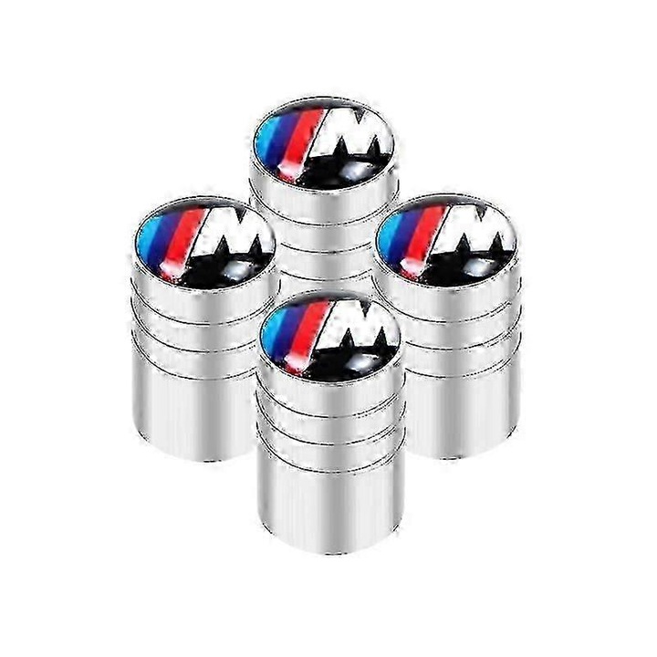Set 4 capace ventil pentru roti metalice BMW, pentru accesorii auto