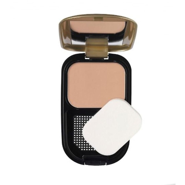 Fond de ten compact Max Factor Facefinity, nuanta 02 Ivory, SPF20, rezistent la estompare, fara ulei si parfum