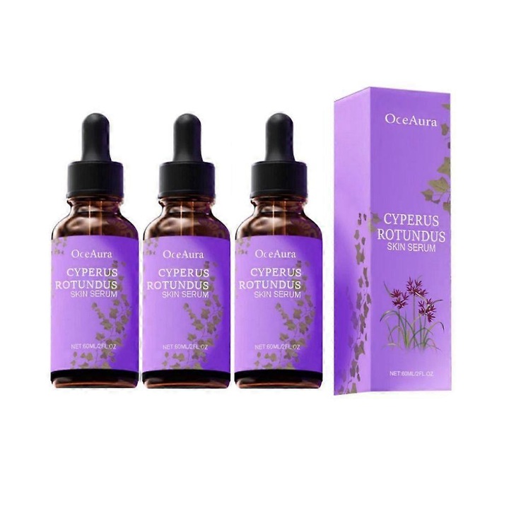 Ser pentru piele, OceAura, ulei pentru indepartarea parului, 60ml, 3 bucati