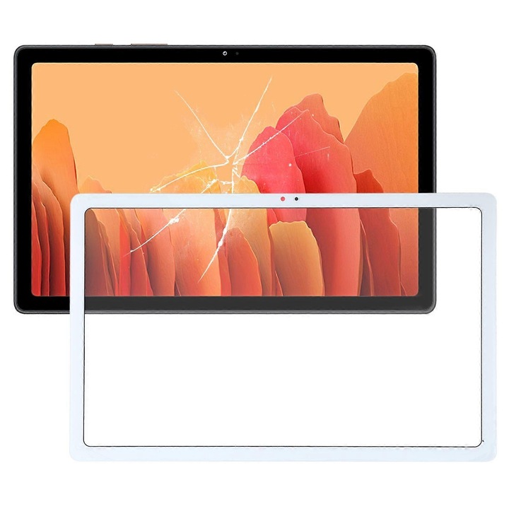Sticla exterioara de inlocuire pentru Samsung Galaxy Tab A7 10.4 (2020), alba