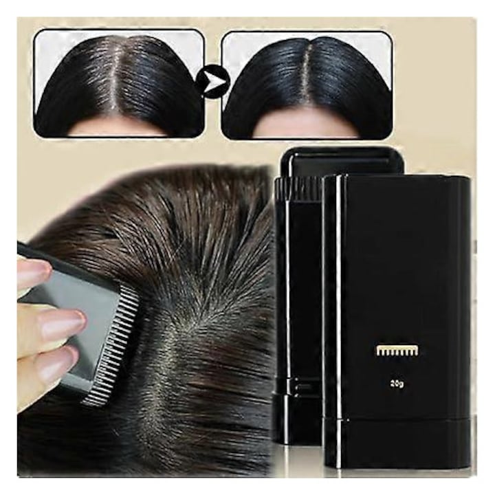 Vopsea de par cu aplicator pieptene, 2 in 1, culoare cafea, set accesoriu tuns si vopsit