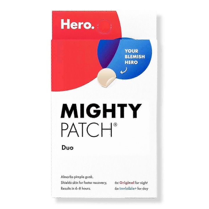 Set plasturi pentru acnee Mighty Patch, 12 buc, transparent
