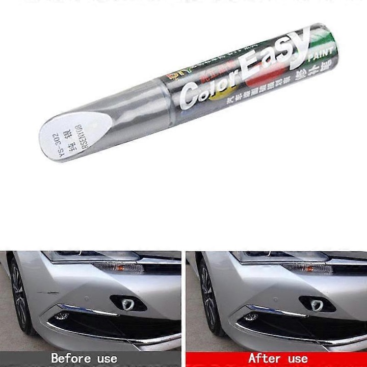 Молив за ремонт на драскотини по кола, 10 мл, черно/бяло/сребристо/червено, 113x17 мм, комплект от 1.