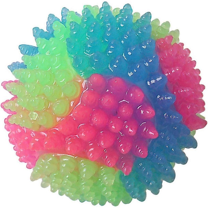 Interaktív labda kutyáknak és macskáknak, LED játék, nagy rugalmasságú, többszínű