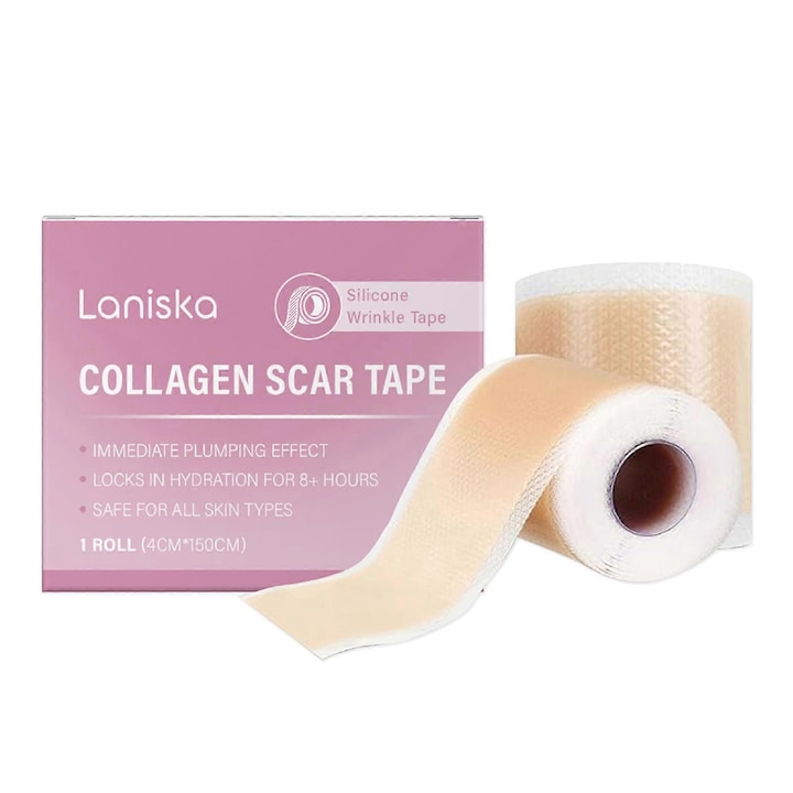 Banda colagen pentru cicatrici si riduri, Laniska, 4x150cm