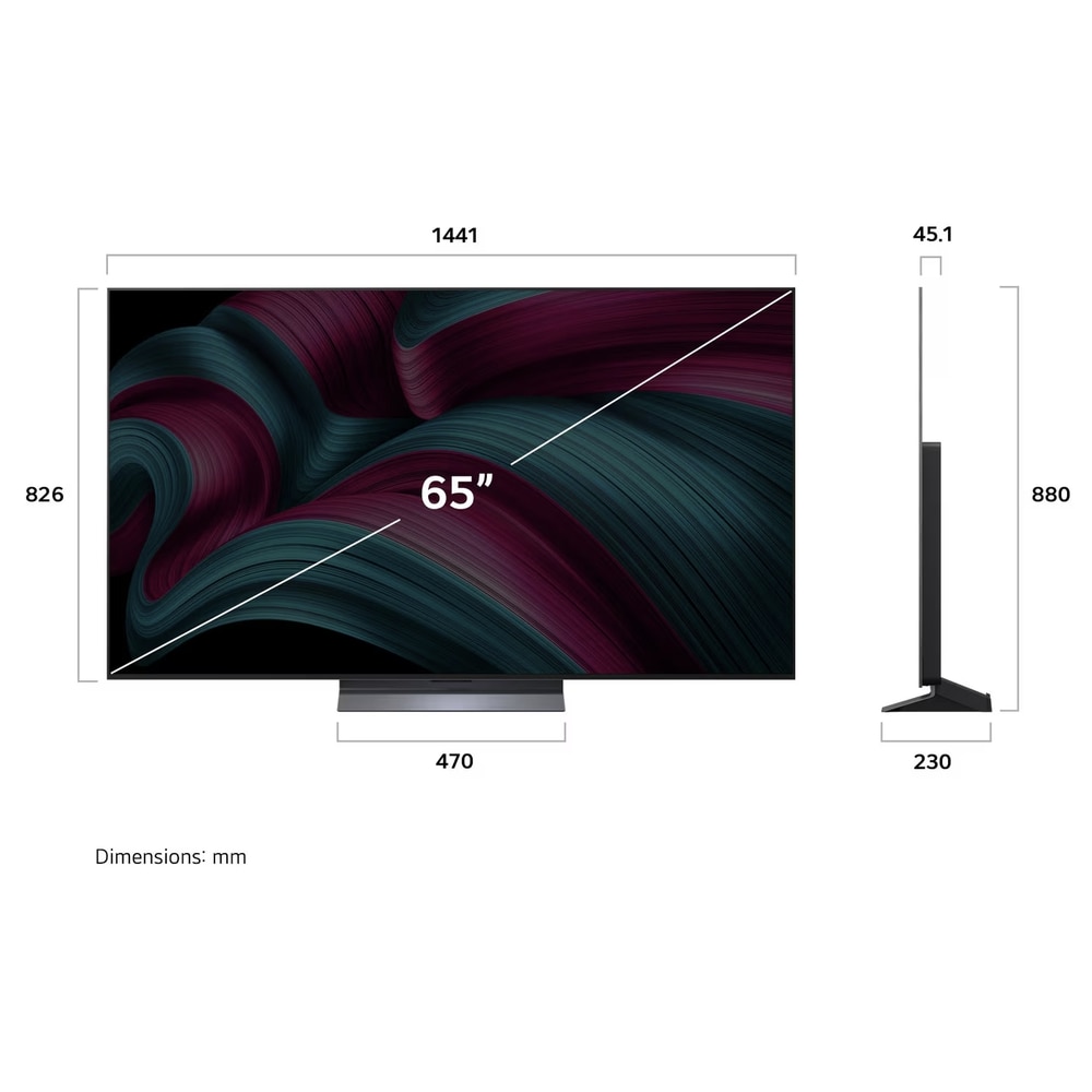 Televizor OLED LG 165 cm 65" OLED65C58LA, Ultra HD 4K, Smart TV, WiFi, CI+
