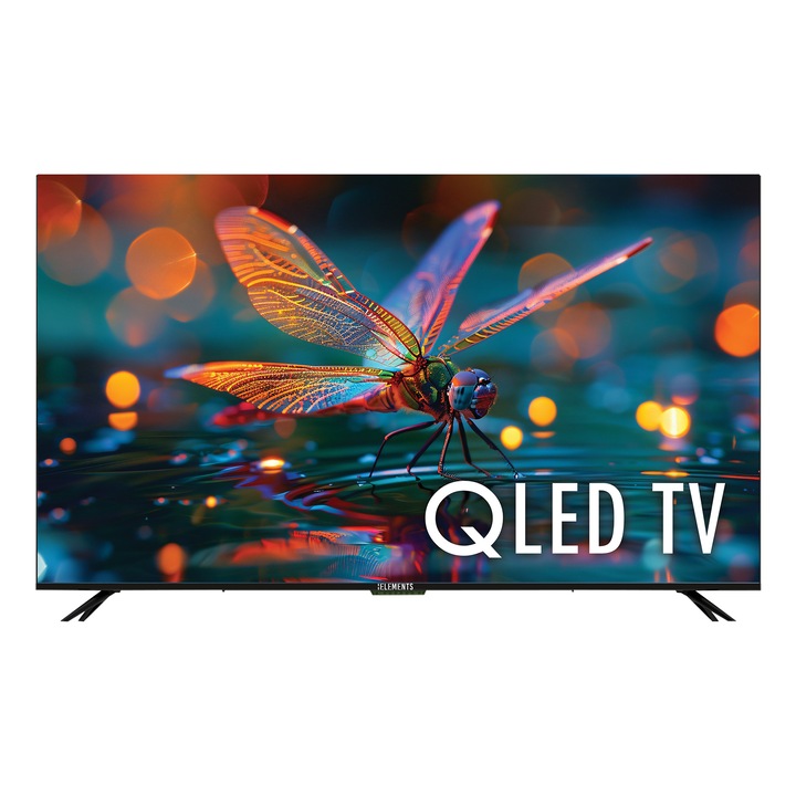 Телевизор QLED UHD 4K+HDR KB Elements 65''/165 см диагонал, Smart TV WebOS, Advanced Magic Control, Dolby Audio, Android 14.0, 3 x HDMI, 2 x USB, Вграден приемник: DVB-T, T2, S2, Оптичен, WIFI