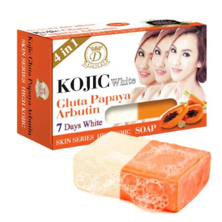 Sapun iluminator Kojic White, Gluta, Papaya, Arbutin, 160 g