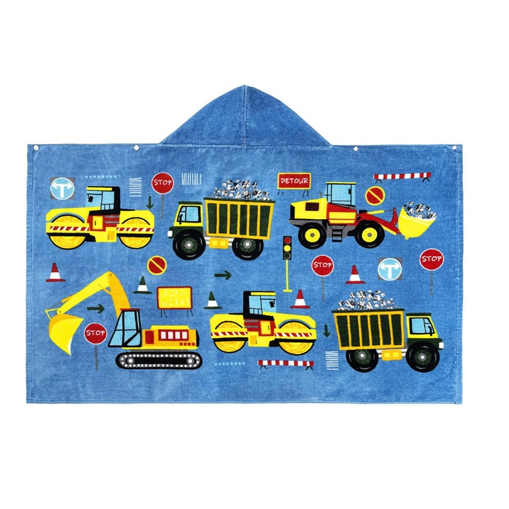 Halat cu Gluga pentru Copii - 100% Bumbac, Super Moi si Absorbant, 76 x 127 cm, Inginerie