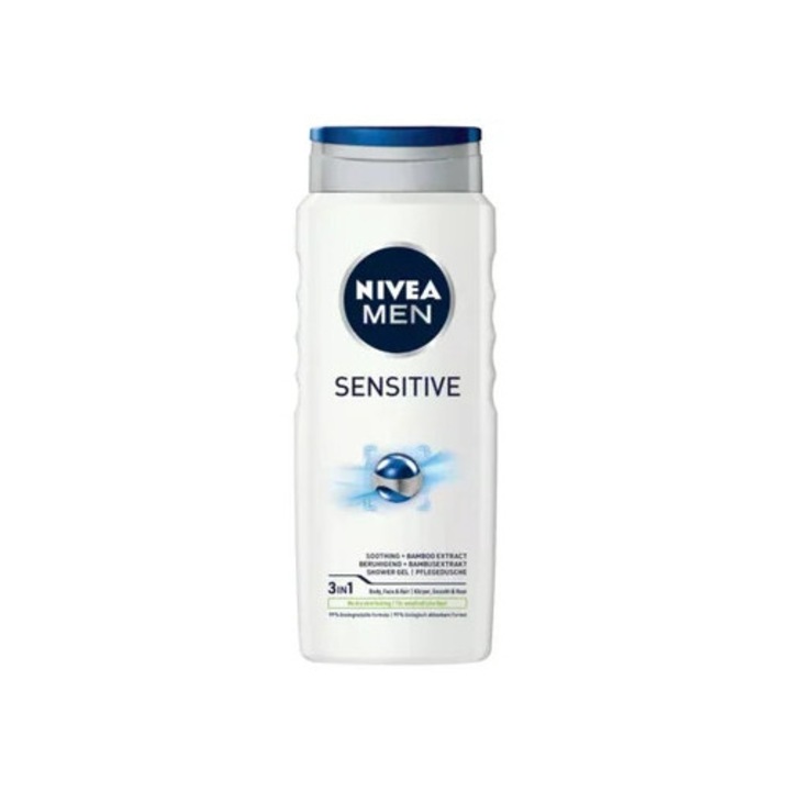 Gel de dus pentru barbati, Nivea Men Sensitive, 500 ml