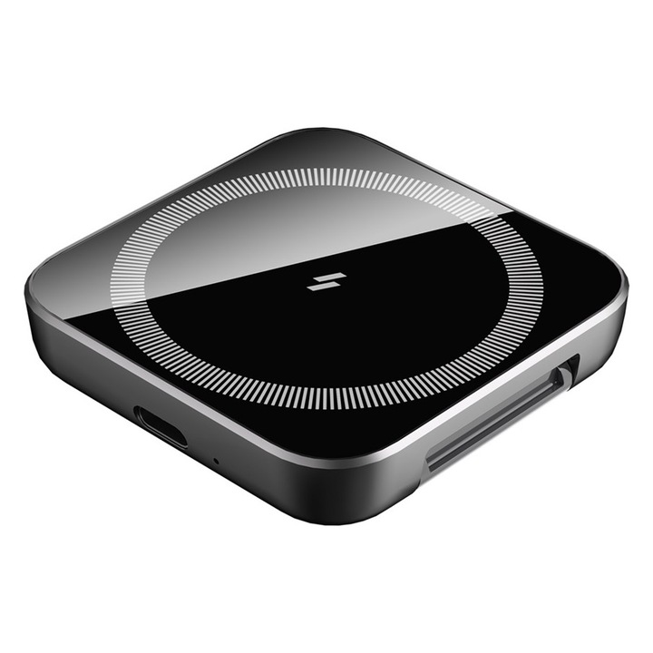 Incarcator Wireless Charger 2 in 1, Magsafe, Compatibil cu iPhone 12, 13, 14, 15, 16, AirPods 2/3, AirPods Pro, AirPods Pro 2, Apple Watch Ultra 2/SE/Ultra 2/3/4/5/6/7/8/9/15