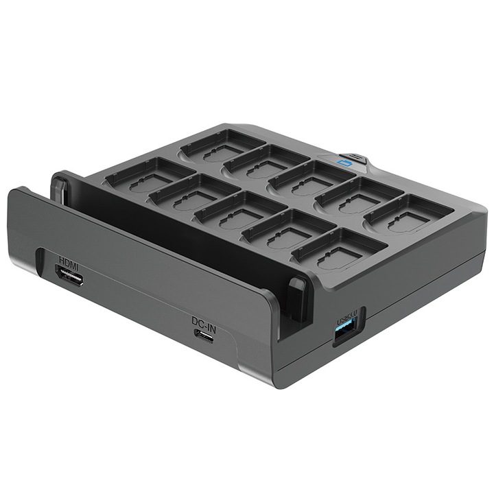 Proiector ecran consola jocuri, Switch NS OLED, interfata Type-C, HDMI, DC-IN, 2xUSB3.0, negru