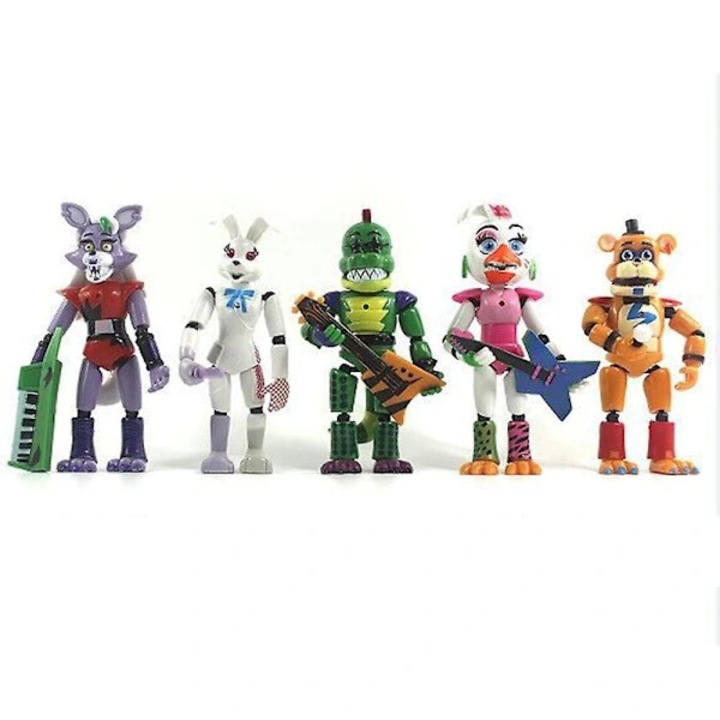 Set 5 figurine Five Nights At Freddy's din plastic multicolor