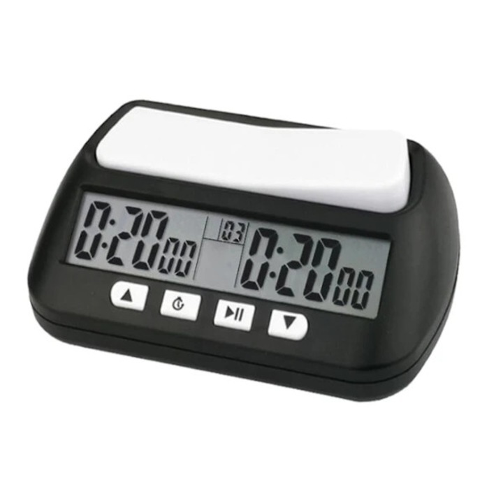 Ceas de sah digital, timer de joc, negru, 14x8.8x4.5cm