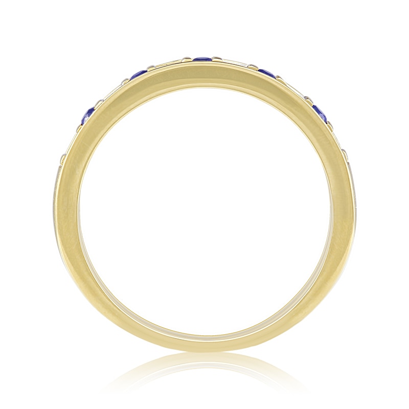 Inel Aur 18k Diamante, Safire DERUVO, RAMR02676-Y55, Marime 55
