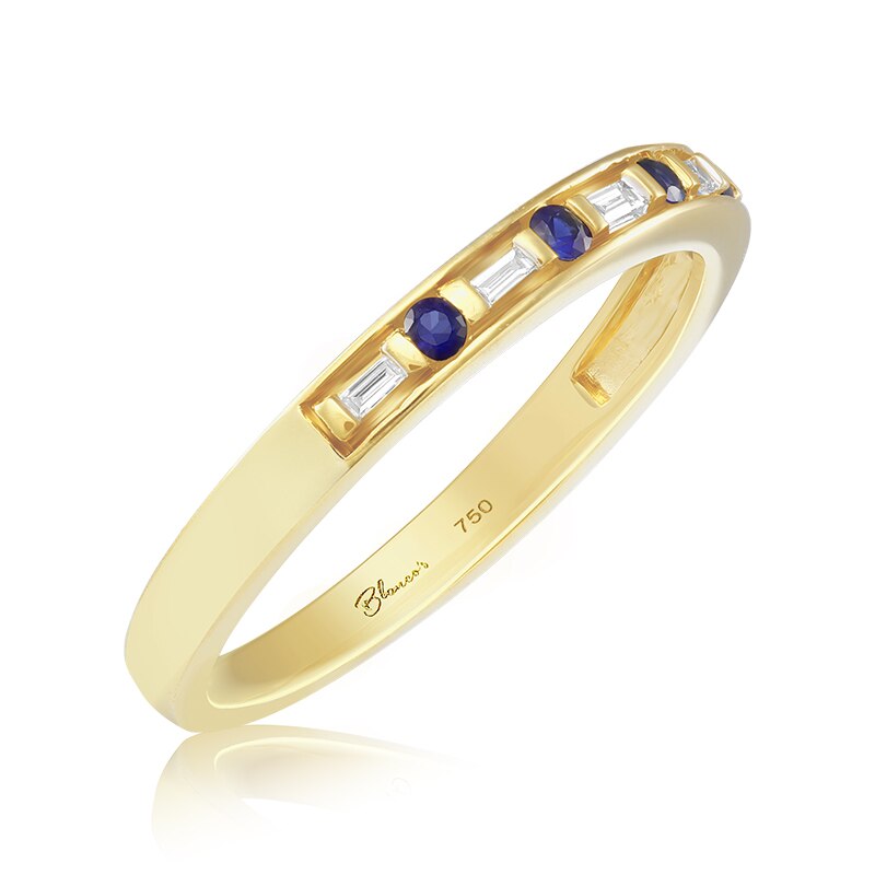Inel Aur 18k Diamante, Safire DERUVO, RAMR02676-Y55, Marime 55