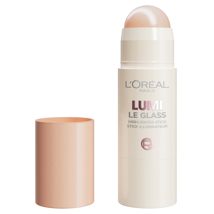Baton iluminator multifunctional L'Oreal Paris Lumi Le Glass 610 Glass Pearl Eclat, 5 gr