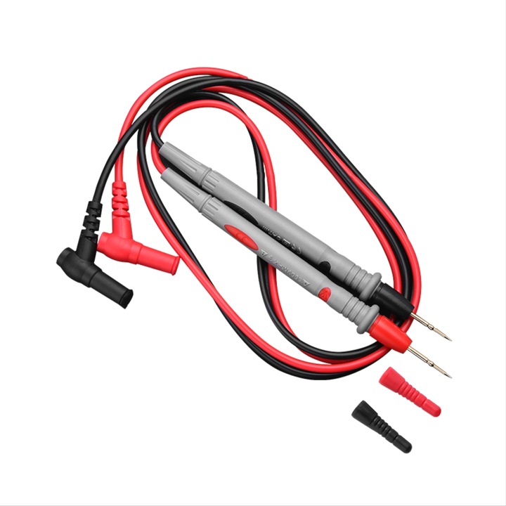 Sonda multimetru 1000V, Varf Ultrafin, 110 cm, Negru/Rosu