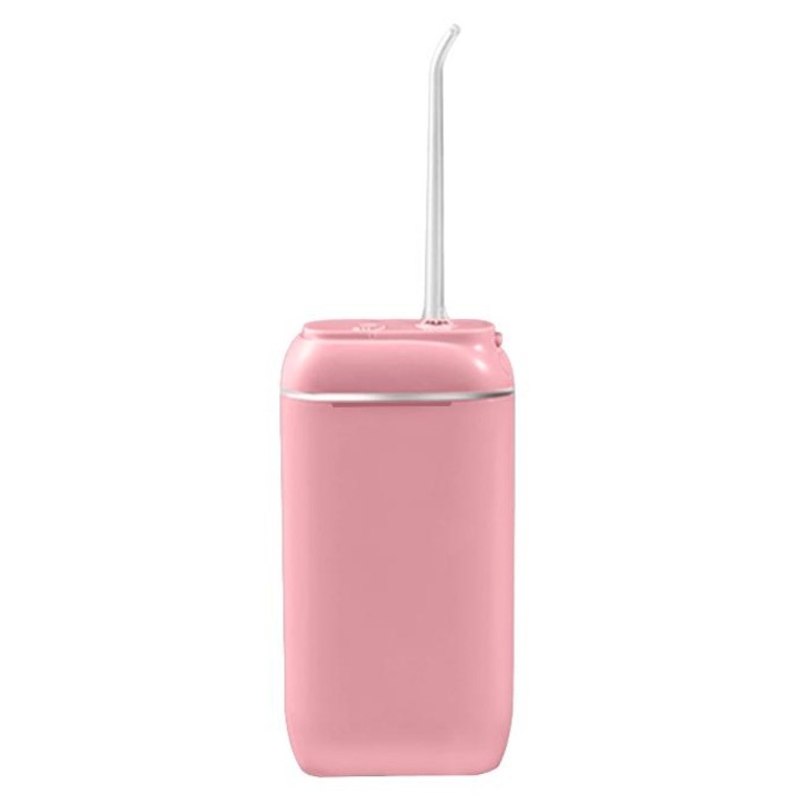 Електрически орален иригатор Oxylux, 4 степени на налягане, 5 накрайника, преносим, 1100mAh, 350g