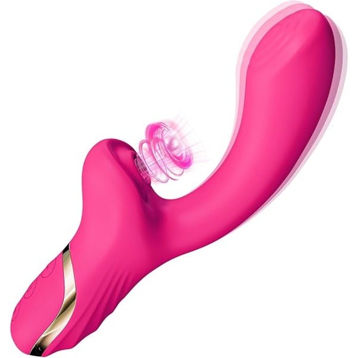 Vibrátor, Mingzhi®, 2 az 1-ben szexjátékok, Női vibrátor, 10 módú vibrátor, 10 módú szívás