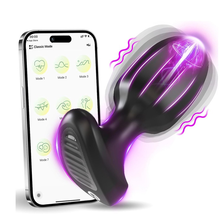 Anális vibrátor, Mingzhi®, szexjáték, anális dugó 9 vibrációs móddal, férfiaknak és nőknek egyaránt alkalmas, szilikon