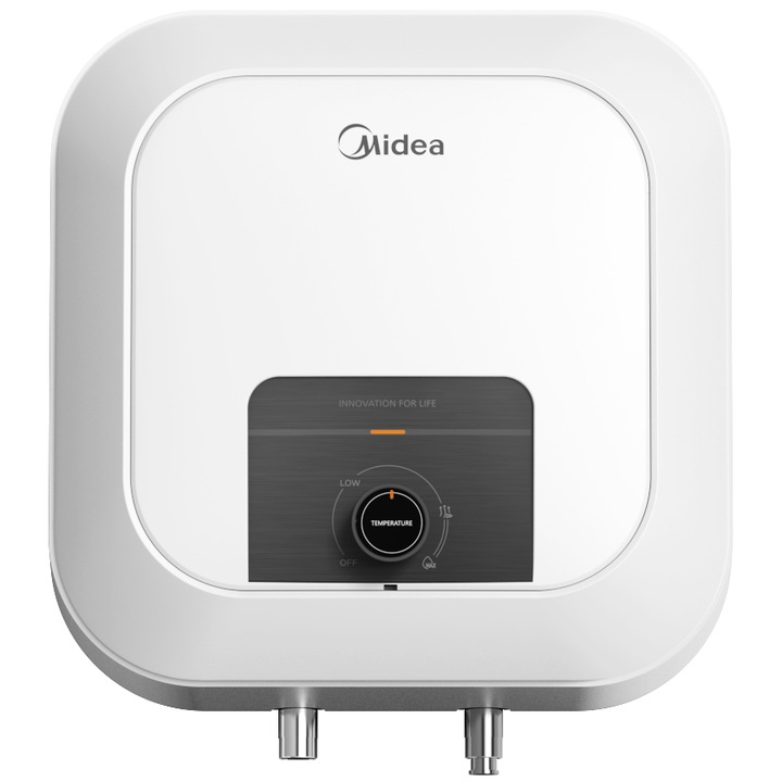 Boiler electric Midea D10-20VD1(O), model compact, volum 10L, control mecanic, montaj deasupra chiuvetei