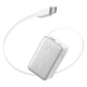 Acumulator extern Anker Nano 10.000 mAh, 45W, cu cablu USB-C InstaCord retractabil, Alb