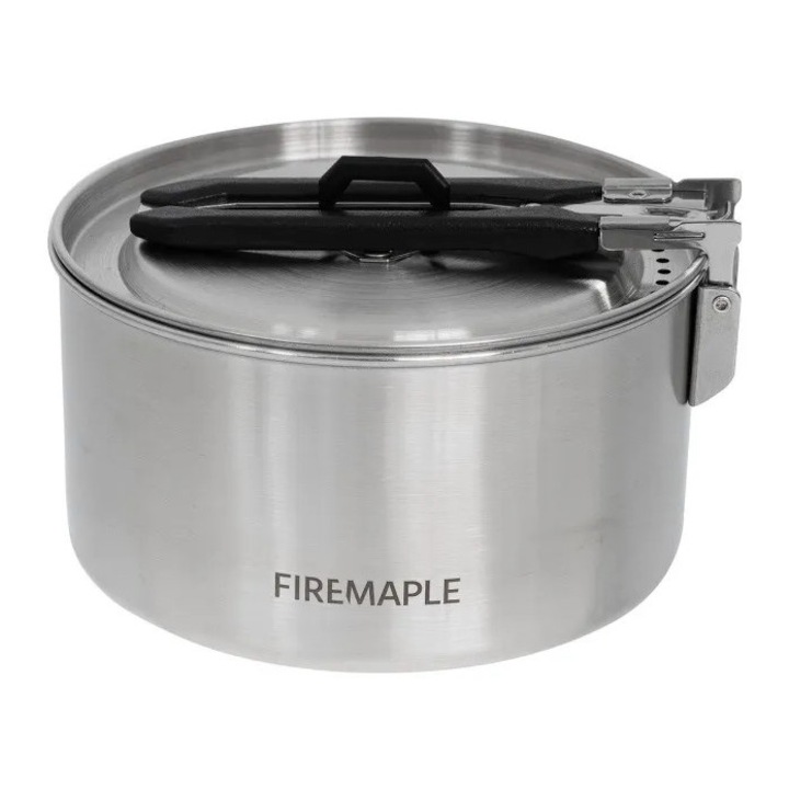 Vesela camping, FIRE-MAPLE, inox, 0.8 l, argintiu