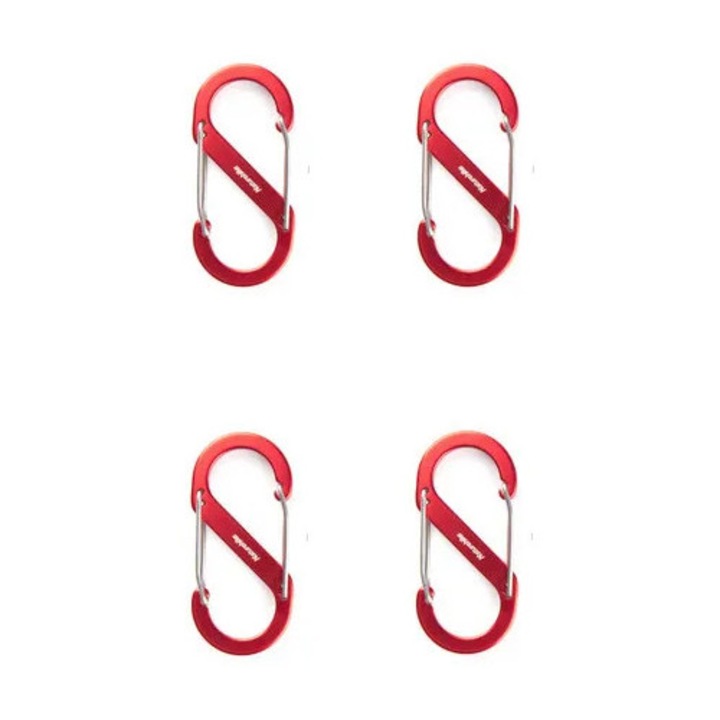 Set 4 carabine S-TYPE S NATUREHIKE, aluminiu, 16x40mm, pentru camping si drumetii