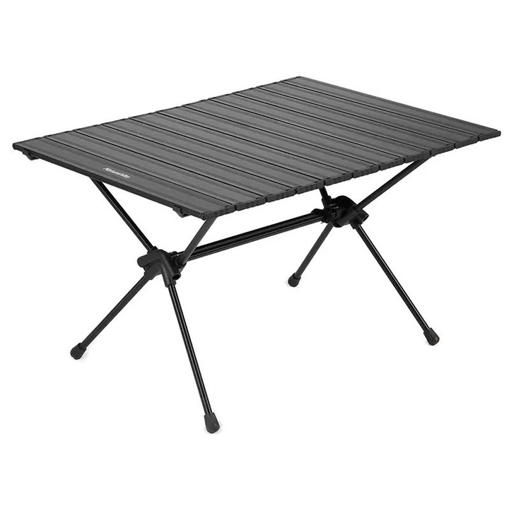 Сгъваема къмпинг маса Naturehike FT11, алуминий, 44 см, 30 кг, имитация на дърво