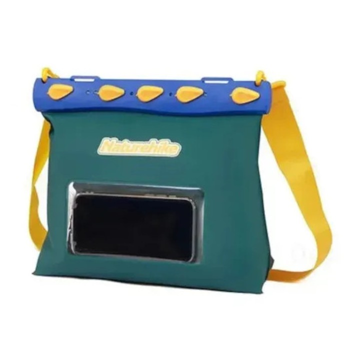 Vízálló sporttáska Naturehike 5,6L, PVC, poliészter, IPX8 védelem, 240g súly