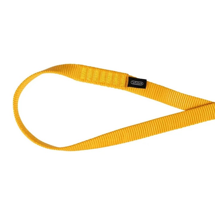 Petla de escalada VI.6+ 16mm 120cm, poliamida, rezistenta la uzura, galbena