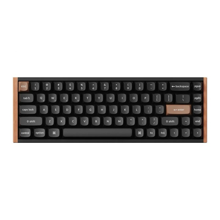Механична безжична клавиатура Keychron K6 HE QMK програмируема, 2,4 GHz / Bluetooth / USB, Gateron Double-Rail Magnetic Nebula Switch, черен