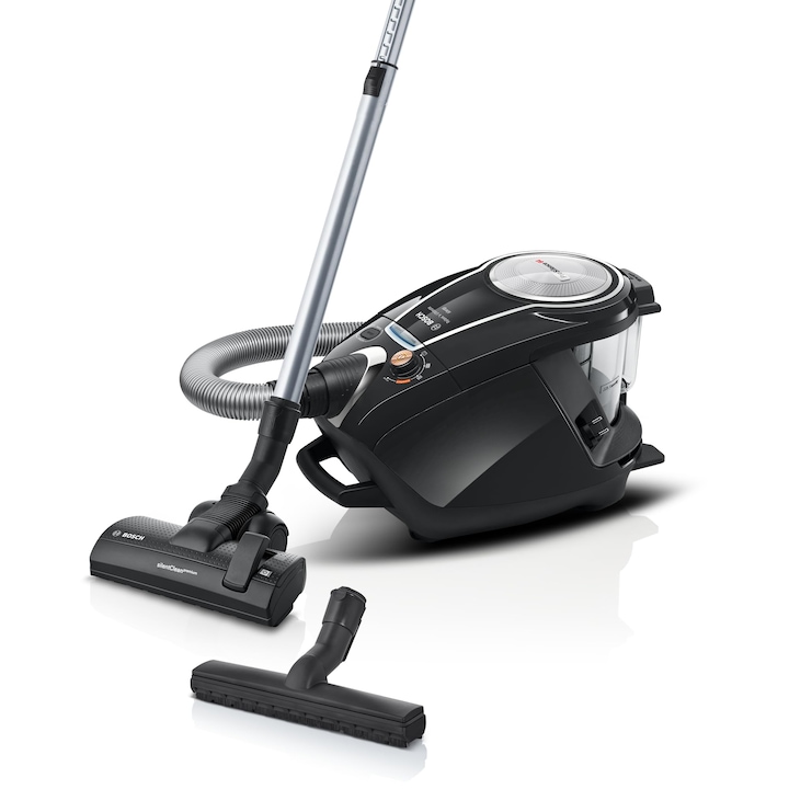 Прахосмукачка с филтър Bosch Prosilence 800W, безшумна, черна