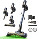 Aspirator vertical, Vexilar, V12, fara fir, 450W, 50 min, pentru podele dure si covoare, Albastru